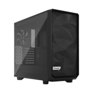 Fractal Design Meshify 2 Lite Light TG Black Angled Front View
