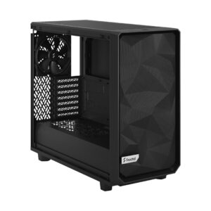 Fractal Design Meshify 2 Lite Light TG Black Angled Front View