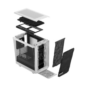 Fractal Design Meshify 2 Mini White TG Layers View