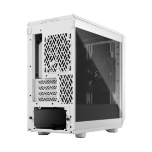 Fractal Design Meshify 2 Mini White TG Angled Rear View