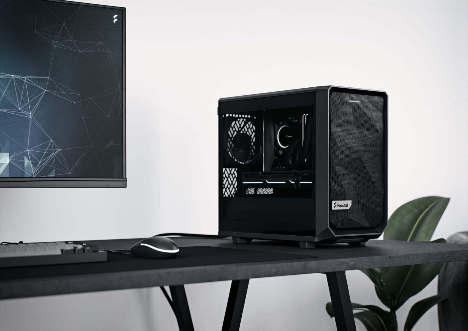 Fractal Design Meshify 2 Nano Black TG Cover View