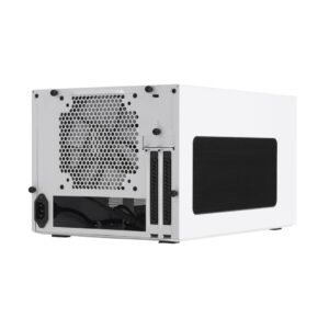 Fractal Design Node 304 White Angled Rear View
