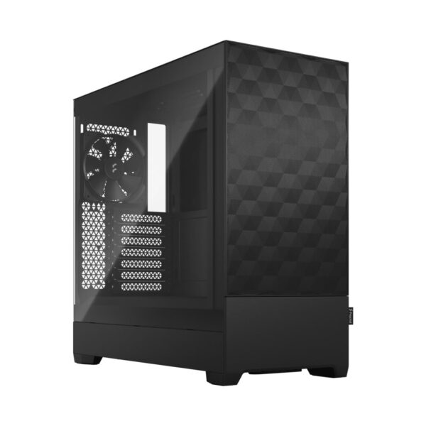 Fractal Design Pop Air Black TG Angled Front View