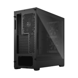 Fractal Design Pop Air Black TG Angled Back View
