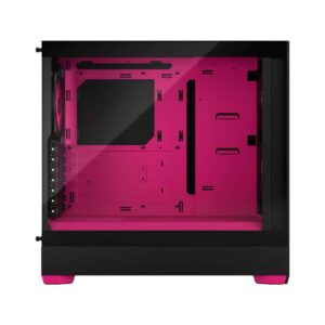 Fractal Design Pop Air RGB Magenta Core TG Angled Side View