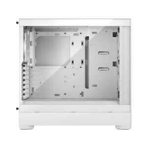 Fractal Design Pop Air White TG Angled Side View
