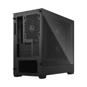 Fractal Design Pop Mini Silent Black TG Angled Back View