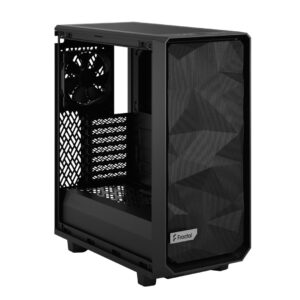 Fractal Design Meshify 2 Compact Black Solid Angled Front View