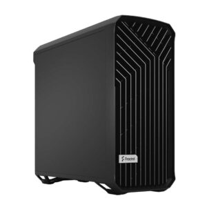 Fractal Design Torrent Black Solid Angled Front View