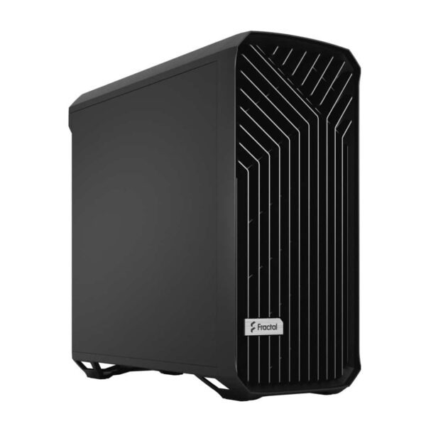 Fractal Design Torrent Black Solid Angled Front View