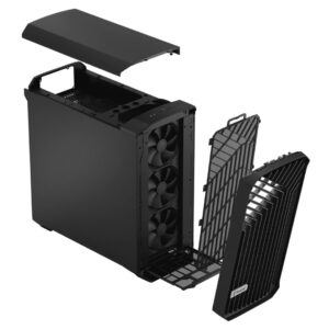 Fractal Design Torrent Black Solid Angled Front View