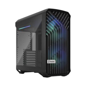 Fractal Design Torrent Compact Light TG RGB Angled Front View