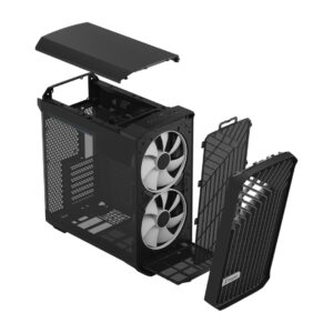Fractal Design Torrent Compact Light TG RGB Angled Front View