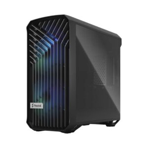 Fractal Design Torrent Compact Light TG RGB Angled Front View