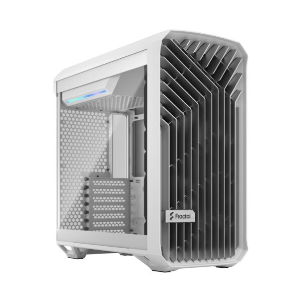 Fractal Design Torrent Compact White TG Angled Front View