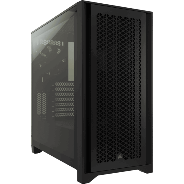 Corsair 4000D Airflow Black Angled Front View