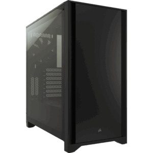 Corsair 4000D Black Angled Front View