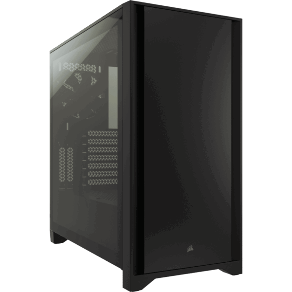 Corsair 4000D Black Angled Front View