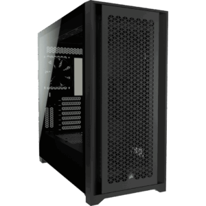 Corsair 5000D Airflow Black Angled Front View