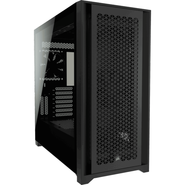 Corsair 5000D Airflow Black Angled Front View