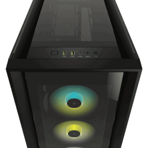 Corsair iCUE 5000X RGB Black Top View