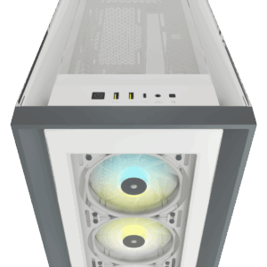 Corsair iCUE 5000X RGB White Top View