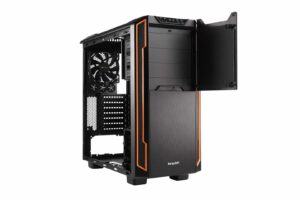 Be Quiet! Silent Base 600 Orange Trim Angled Front View