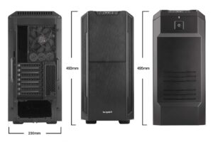 Be Quiet! Silent Base 600 Black Back Front Top View