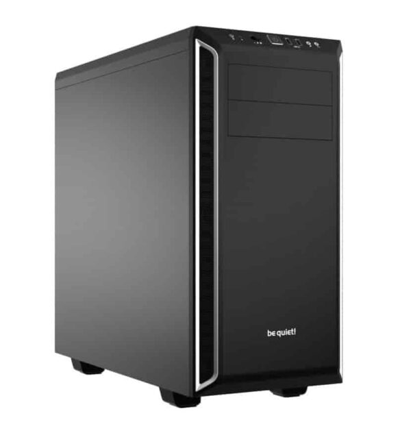 Be Quiet! Pure Base 600 Silver Trim Angled Front View
