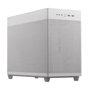 Asus Prime AP201 White Front Angled View