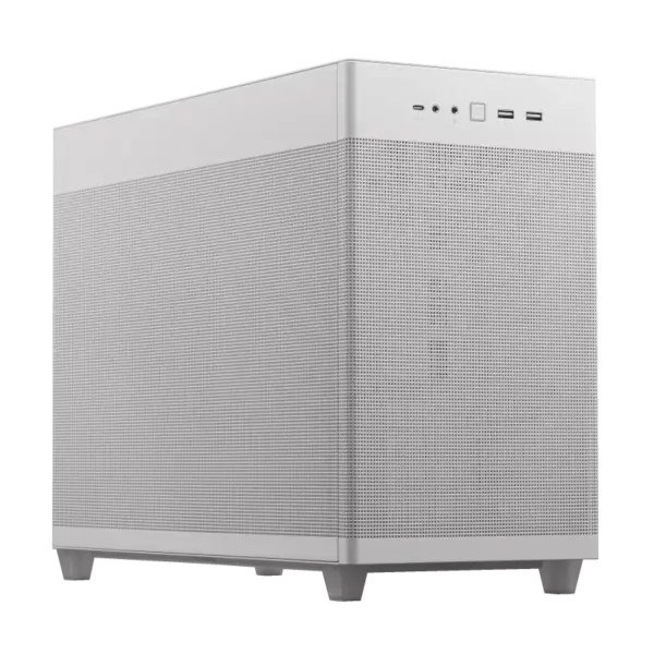 Asus Prime AP201 White Front Angled View