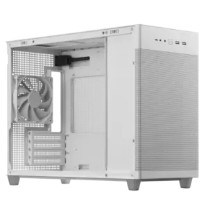 Asus Prime AP201 White Front Angled View