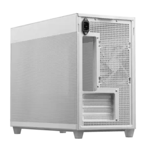 Asus Prime AP201 White Rear Angled View