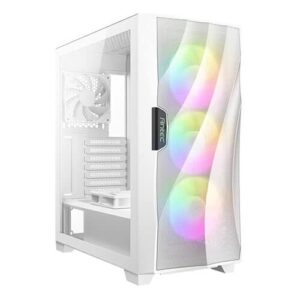 Antec DF700 FLUX RGB White Angled Front View