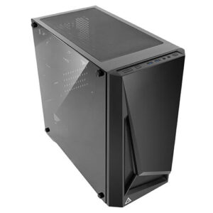 Antec DP301M Dapper Dark Phantom Angled Front View
