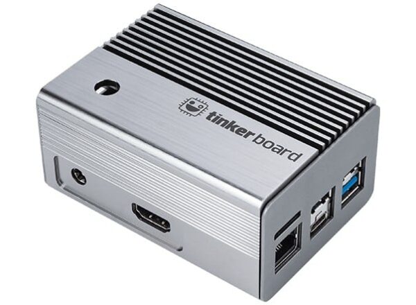 Asus Tinker 2 Fanless Aluminium Case Angled Front View