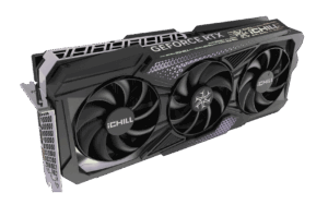 Inno3D NVIDIA GeForce RTX 4090 ICHILL X3 Angled Vertical View