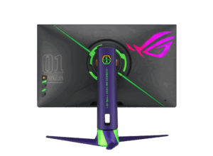 Asus ROG Strix XG27AQM EVA Edition Flat Rear View
