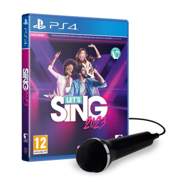 Let's Sing 2023 + 1 Mic Box Art PS4