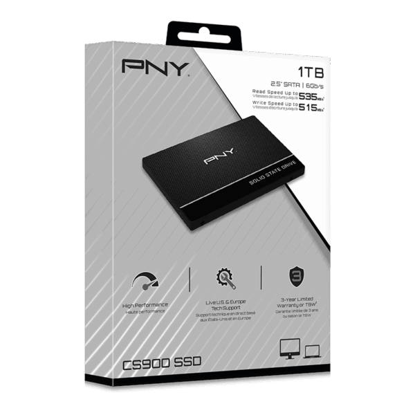 PNY CS900 Series 1TB Box View