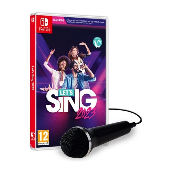 Let's Sing 2023 + 1 Mic Box Art NSW