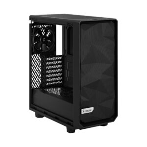 Fractal Design Meshify 2 Compact Lite Black TG Angled Front View