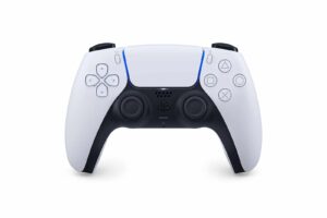 Sony PS5 White DualSense Wireless Controller + FIFA 23 + Ultimate Team DLC Flat Front View