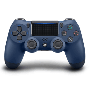 Sony PS4 Midnight Blue Dualshock 4 Wireless Controller Flat Front View