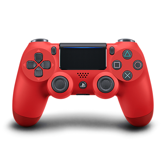 Sony PS4 Magma Red Dualshock 4 Wireless Controller Flat Front View