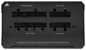 Corsair RM750e Connectors View