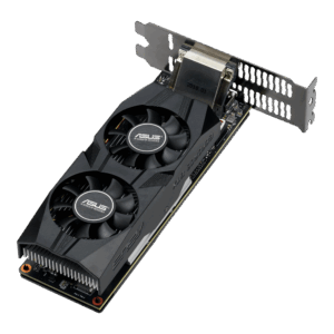 ASUS NVIDIA GeForce GTX 1650 Angled Front View
