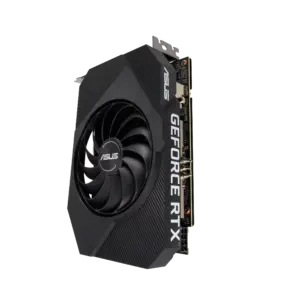 ASUS NVIDIA GeForce RTX 3060 Phoenix V2 Angled Vertical View