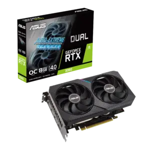 ASUS Dual NVIDIA GeForce RTX 3060 OC Box View