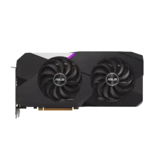 ASUS Dual AMD Radeon RX 6700 XT OC Edition Flat Front View